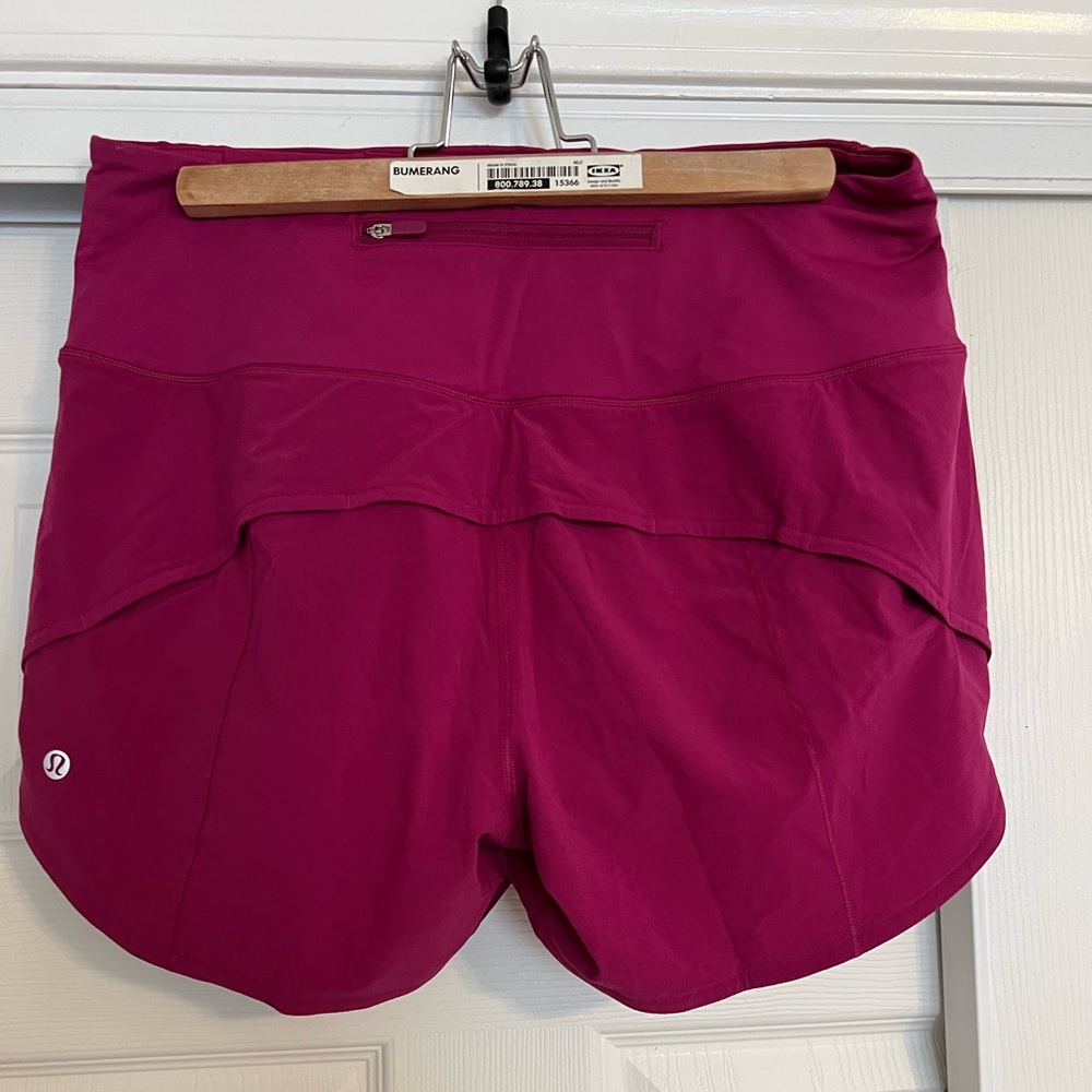 Lululemon speed up shorts size 8